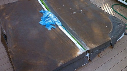 Even a hot tub cover made of kevlar can't withstand the damaging effects of the sun.