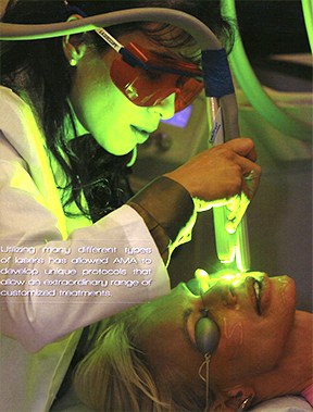 Alice Pien MD performs the SpectraLift Non-Surgical Laser Face Lift on Bree Walker