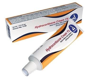 OTC Hydrocortisone cream is a milder steroid and works on the skin by reducing redness, itching and inflammation