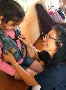 Dr. Pien at the special needs orphanage in Armenia
