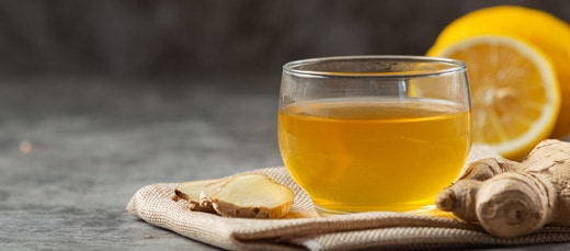 Making your own ginger tea will help with blood circulation.