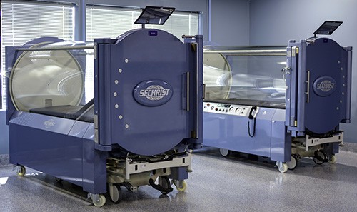 We have two new Sechrist Hyperbaric Chambers at our Orange County location.