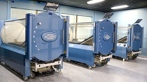 3 Sechrist Hyperbaric Oxygen Chambers at our Orange County clinic.
