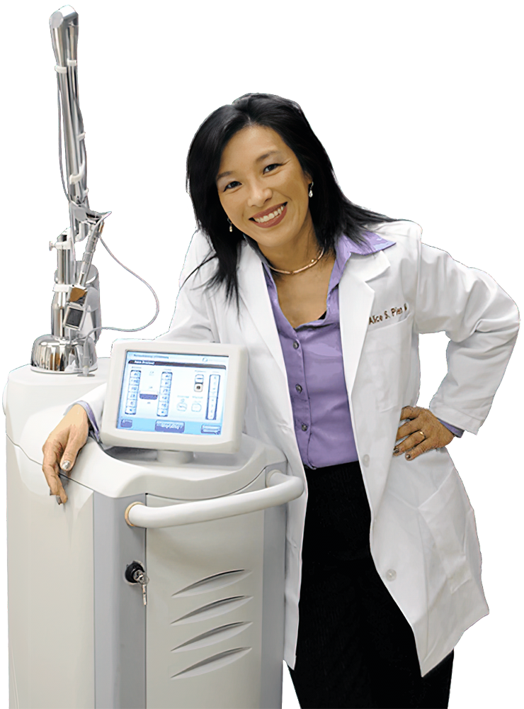 Dr. Pien with medical laser
